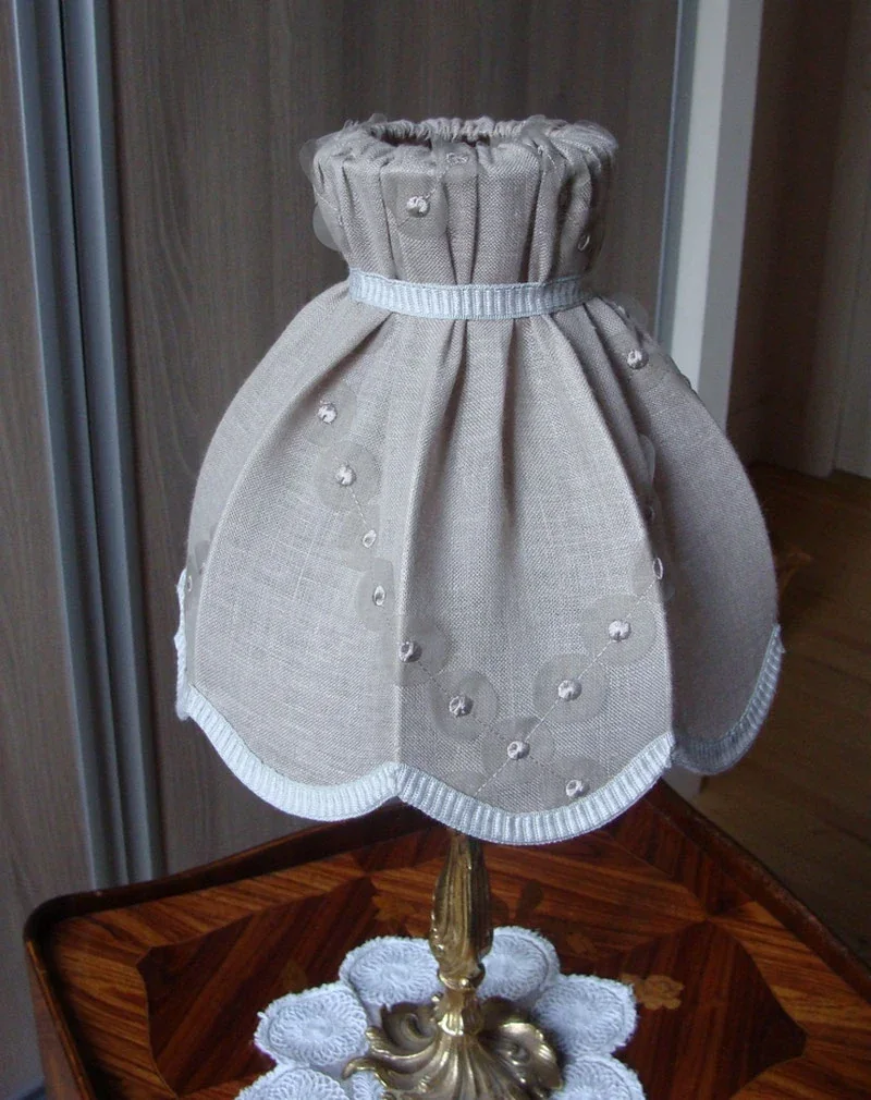 Abat-jour couture finition galon reps