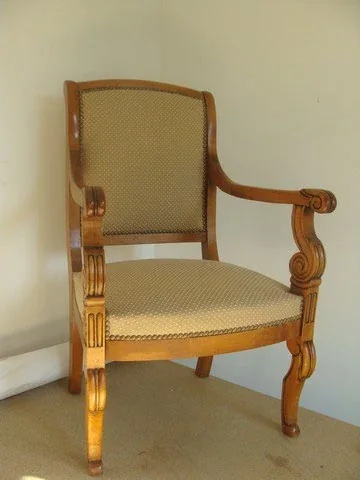 Fauteuil style Restauration tissu Thai coton traité Scotchgard antitache de Belinac